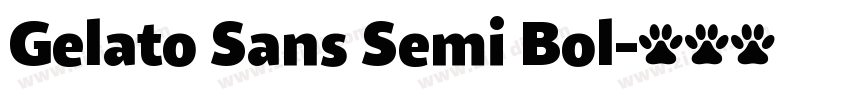 Gelato Sans Semi Bol字体转换
